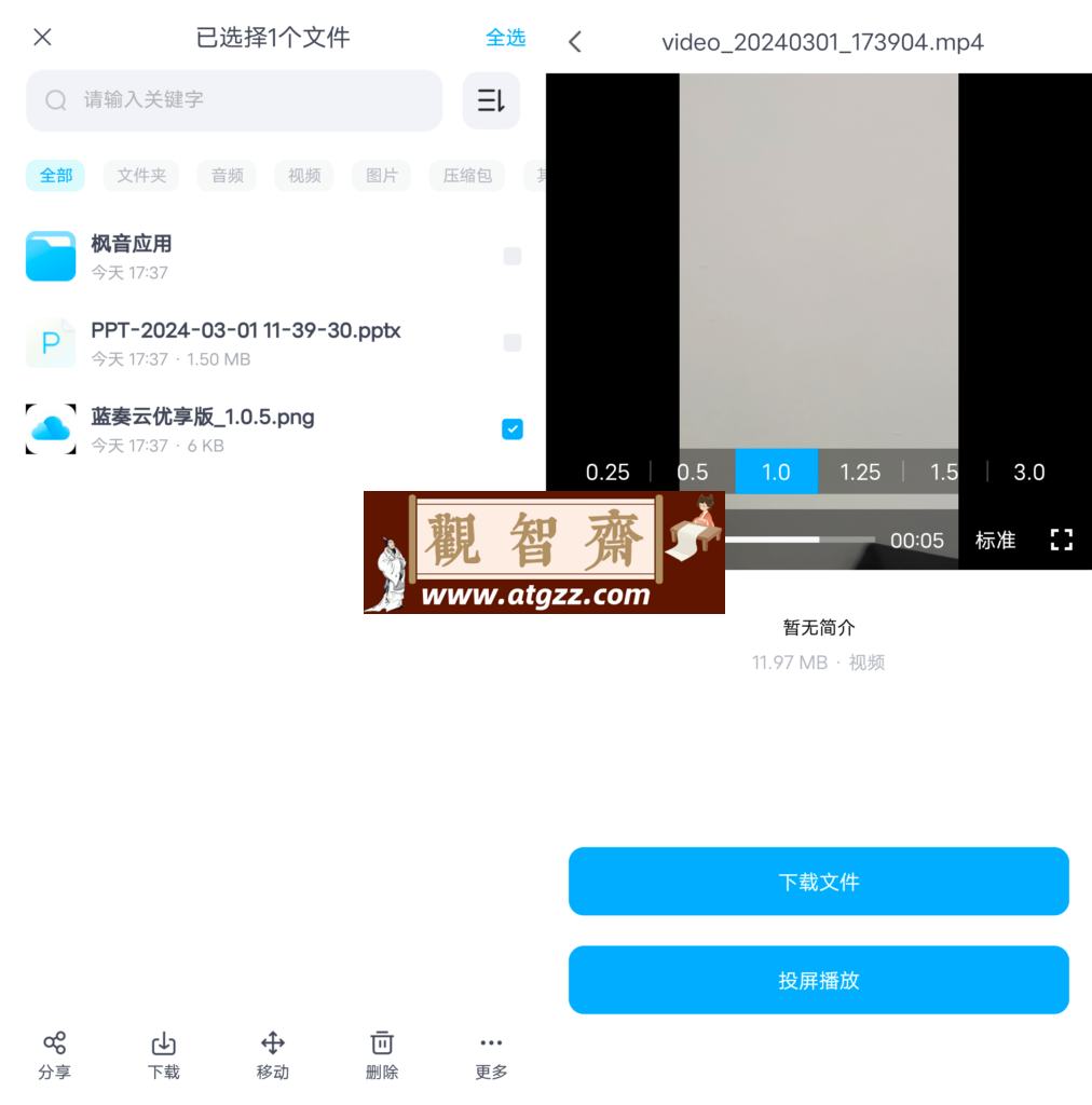蓝奏云优享版v1.0.5-观智斋电商课程站