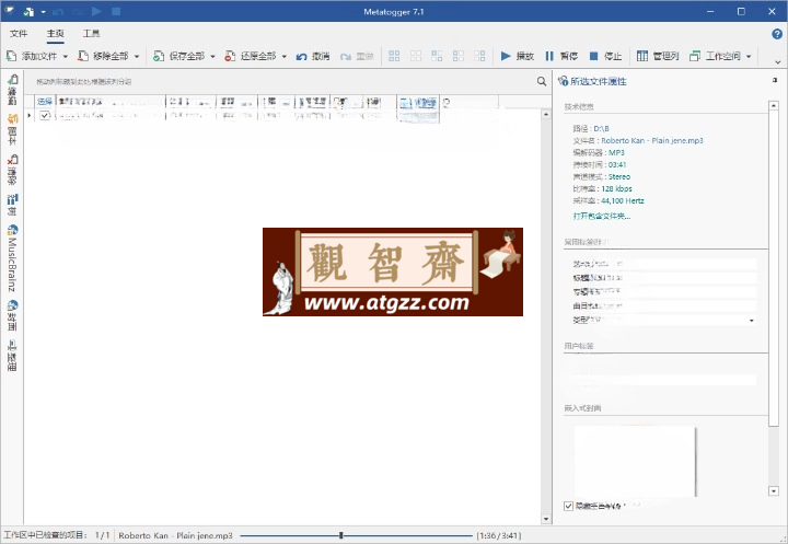 Metatogger音频编辑v7.6.0.0绿色版-观智斋电商课程站