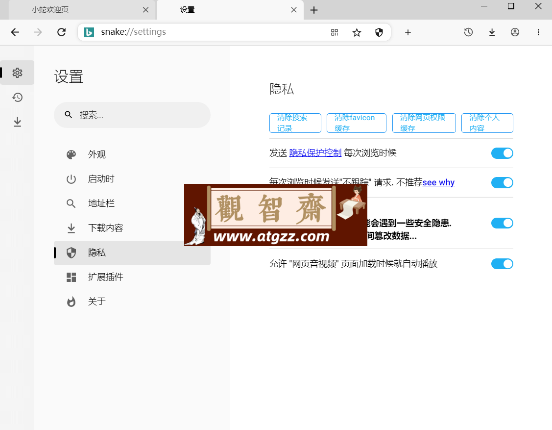 小蛇浏览器v1.0.9 绿色便携版-观智斋电商课程站