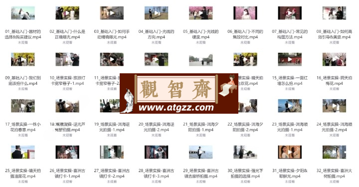 张小翼从0到1摄影基本法-观智斋电商课程站