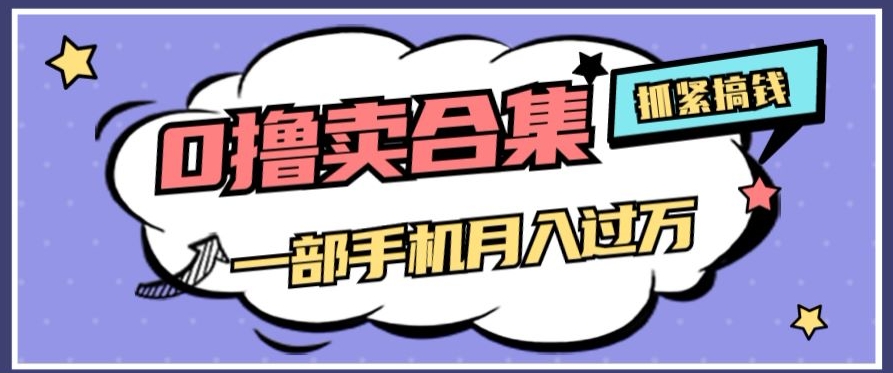 0撸项目月入过万，售卖全套ai工具合集，一单29.9元，一部手机即可【揭秘】-观智斋电商课程站