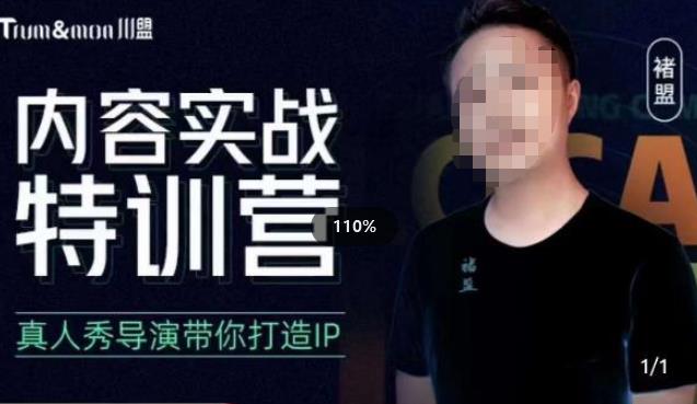 褚盟·内容实战特训营，真人秀导演带你打造探店IP-观智斋电商课程站