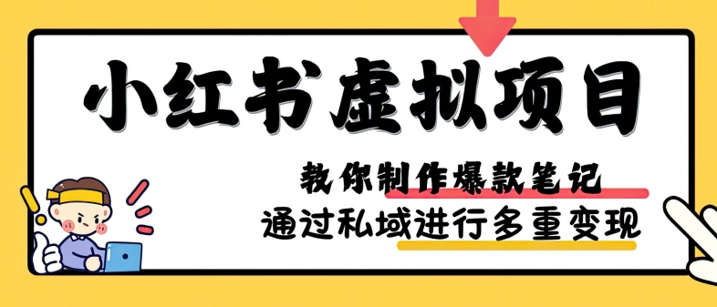 小红书虚拟项目实战，爆款笔记制作，矩阵放大玩法分享-观智斋电商课程站