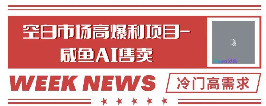 空白市场高暴利项目-闲鱼ai掘金，冷门高需求-观智斋电商课程站