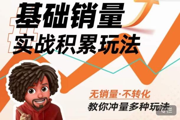 内功丨淘系基础销量实战积累玩法，无销量·不转化，教你冲量多种玩法-观智斋电商课程站