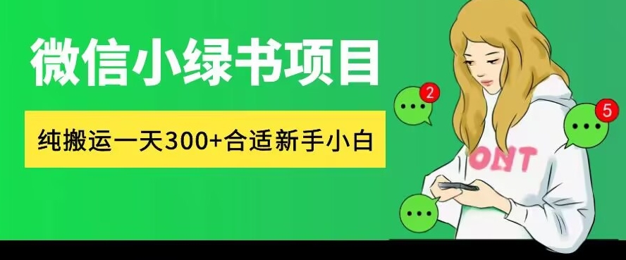 微信小绿书项目，纯搬运，日入300+，每天操作十分钟-观智斋电商课程站
