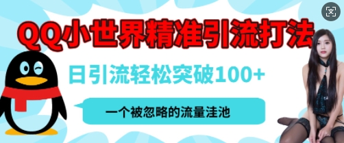 QQ私域引流平台，流量年轻且巨大，实操单日引流100+创业粉，月精准变现1W+-观智斋电商课程站
