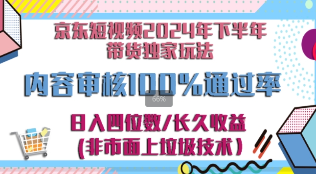 京东逛逛短视频2024下半年带货独家玩儿法，5分钟一条视频，内容审核通过率100%-观智斋电商课程站