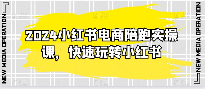 2024小红书电商陪跑实操课，快速玩转小红书，超过20节精细化课程-观智斋电商课程站