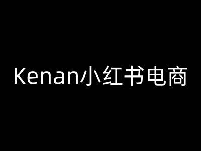 Kenan小红书电商-kenan小红书教程-观智斋电商课程站