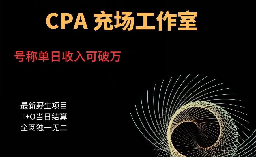 cpa充场工作室，号称单日收入10000+（揭秘）-观智斋电商课程站