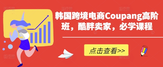 韩国跨境电商Coupang高阶班，酷胖卖家，必学课程-观智斋电商课程站
