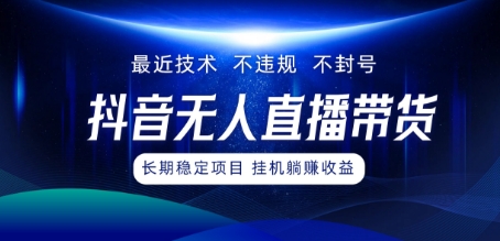 最新技术无人直播带货，不违规不封号，操作简单，小白轻松上手，可批量放大-观智斋电商课程站