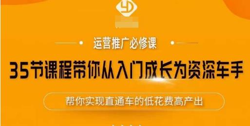 35节课程带你从入门成长为资深车手，让系统学习直通车成为可能，帮你实现直通车的低花费高产出-观智斋电商课程站