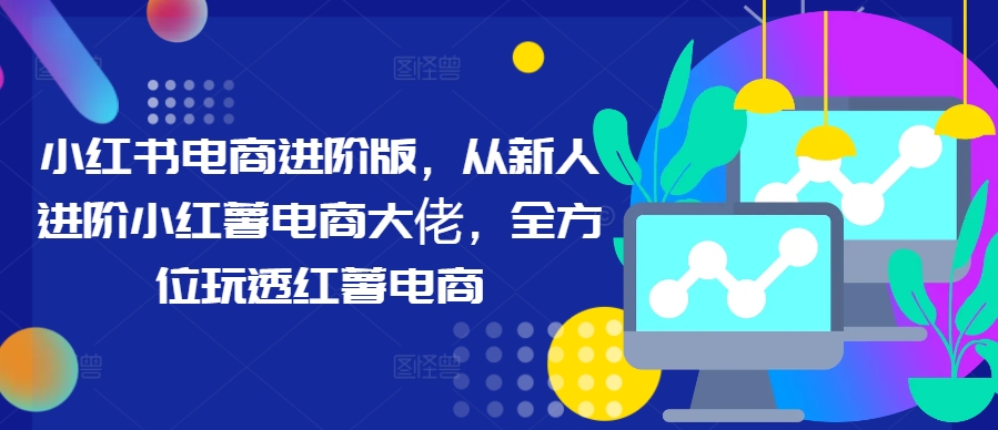 小红书电商进阶版，从新人进阶小红书电商大佬，全方位玩透红薯电商-观智斋电商课程站