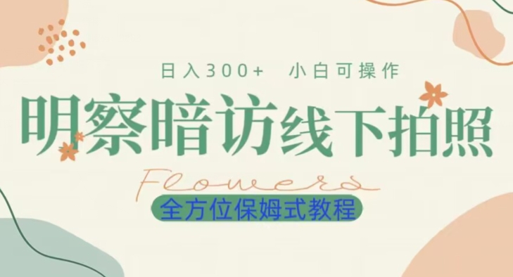 明拍暗拍项目0成本投入日入300+小白可操作保姆式全方位教程-观智斋电商课程站