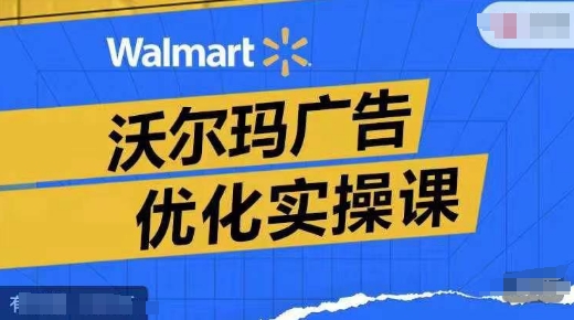 沃尔玛广告优化实操课，广告报告实操讲解，广告如何提高转化和ROAS等-观智斋电商课程站