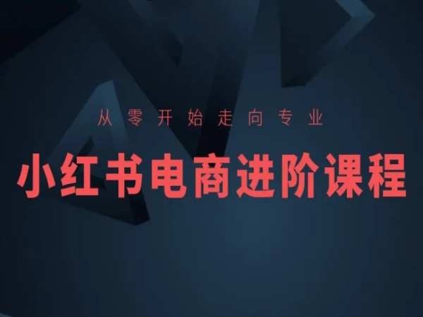 从零开始走向专业，小红书电商进阶课程-观智斋电商课程站