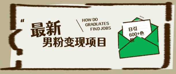 最新男粉变现项目，日引100+S粉，流量爆炸，小白轻松上手-观智斋电商课程站