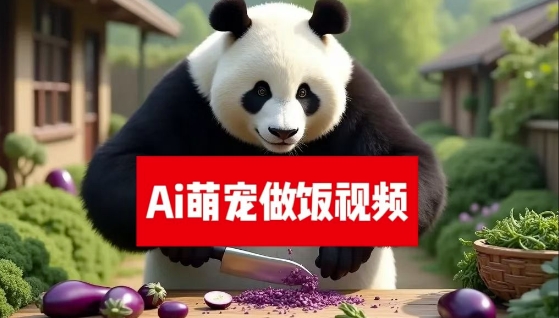 最新萌宠赛道，AI猫咪做饭视频，暴力变现日入500+，全流程拆解【揭秘】-观智斋电商课程站