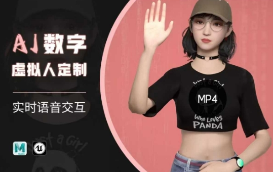 Ai数字人虚拟(智能体)实时语音交互特训营，​自行定制超写实角色AI数字人交互技术-观智斋电商课程站