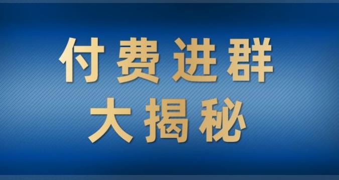 付费进群大揭秘，零基础也轻松日入500+，学会后玩转市面上50%以上的项目-观智斋电商课程站