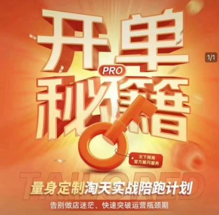 淘宝开单秘籍PRO，量身定制淘天实战陪跑计划，告别做店迷茫、快速突破运营瓶颈期-观智斋电商课程站