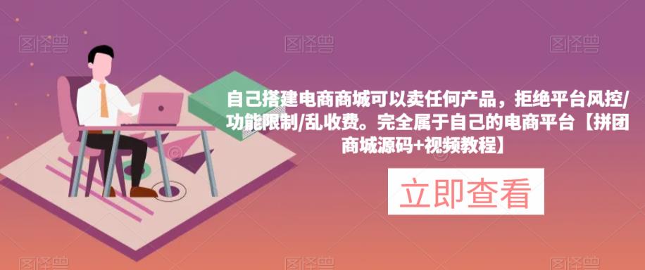 自己搭建电商商城可以卖任何产品，完全属于自己的电商平台【拼团商城源码+视频教程】-观智斋电商课程站
