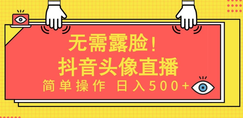 无需露脸，Ai头像直播项目，简单操作日入500+【揭秘】-观智斋电商课程站