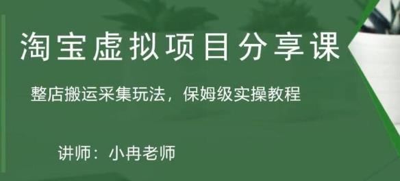 淘宝虚拟整店搬运采集玩法分享课：整店搬运采集玩法，保姆级实操教程-观智斋电商课程站