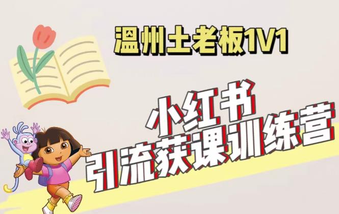 小红书1对1引流获客训练营：账号、内容、引流、成交（价值3999元）-观智斋电商课程站