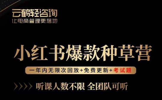 言若非-小红书爆款种草营，最值得入局的站外流量渠道！-观智斋电商课程站