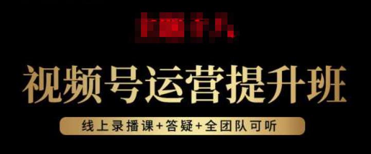 视频号运营提升班：视频号起号逻辑，视频号选品技巧及带货-观智斋电商课程站