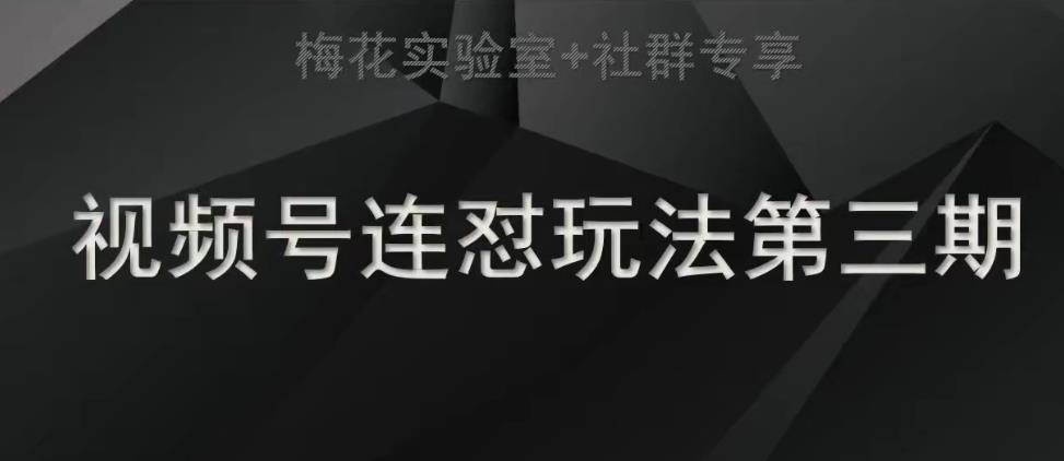 梅花实验室社群连怼玩法第三期轻原创玩法+测素材方式-观智斋电商课程站