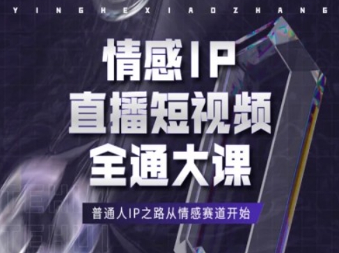 情感IP直播短视频全通大课，普通人IP之路从情感赛道开始-观智斋电商课程站