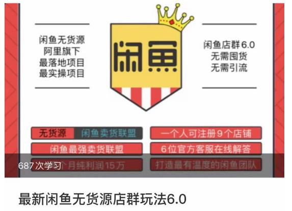 闲鱼无货源店群玩法6.0，无需囤货，无需引流，两个月盈利18W的核心秘籍，所有细节一清二楚-观智斋电商课程站