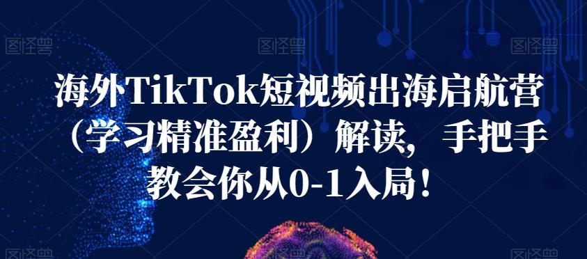 海外TikTok短视频出海启航营（学习精准盈利）解读，手把手教会你从0-1入局！-观智斋电商课程站