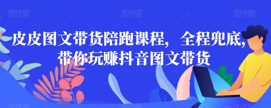 皮皮图文带货陪跑课程，全程兜底，带你玩赚抖音图文带货-观智斋电商课程站