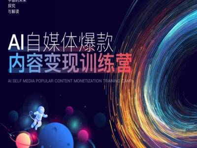 AI自媒体爆款内容变现训练营，20%底层逻辑，60%实操方法，20%案例拆解(即学即用)-观智斋电商课程站