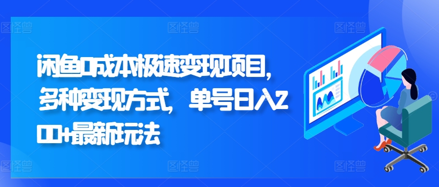 闲鱼0成本极速变现项目，多种变现方式 单号日入200+最新玩法-观智斋电商课程站