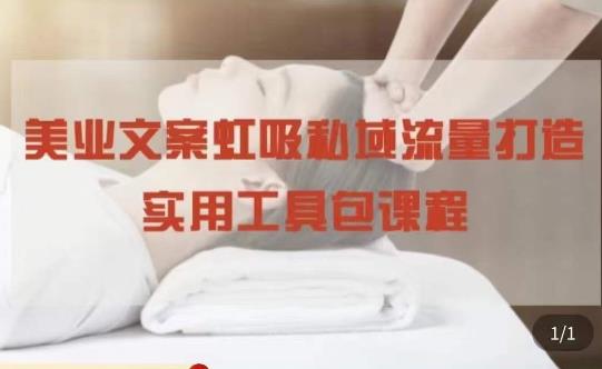 美业文案私域流量打造实用教程：学会私域流量打造和营销！-观智斋电商课程站