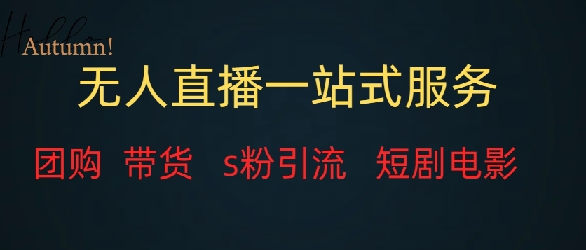 无人直播一站式服务（教程以及变现方式）-观智斋电商课程站