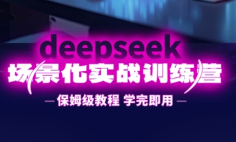 DeepSeek场景化实战训练营，保姆级教程，学完即用，手把手教你用DeepSeek提升效率-观智斋电商课程站