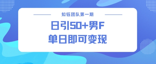 男粉引流新方法不违规，当日即可变现-观智斋电商课程站